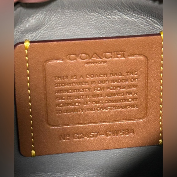 COACH Bundle•Quilted Leather Pouch Bag and Card Case in Metallic Anthracite - Picture 10 of 11